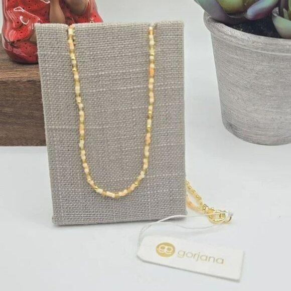 Gorjana Jewelry - Gorjana Poppy Gem Necklace in Citrine